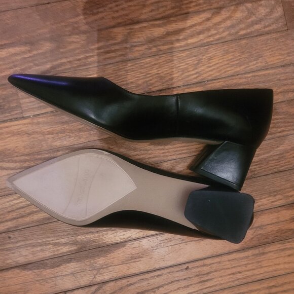 Franco Sarto Genuine Leather Racer Pumps, sz 10 Wide - Picture 6 of 8